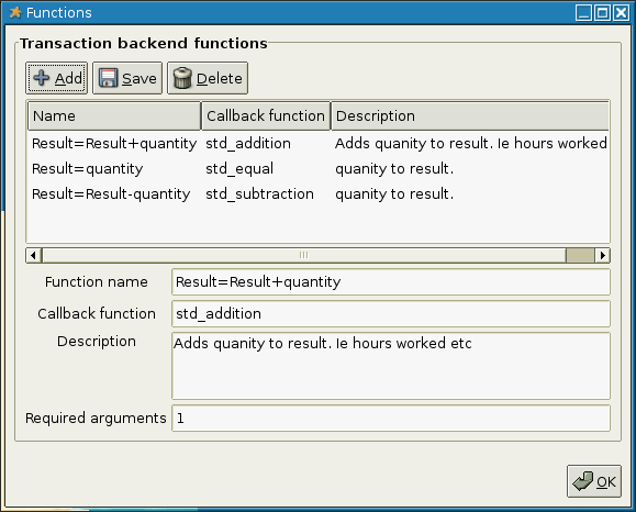 payroll transaction function screenshot